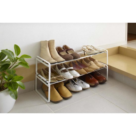Suport Pantofi Extensibil FRAME Alb