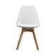 Scaun Dining Transparent ALBA Cu Picioare Din Lemn