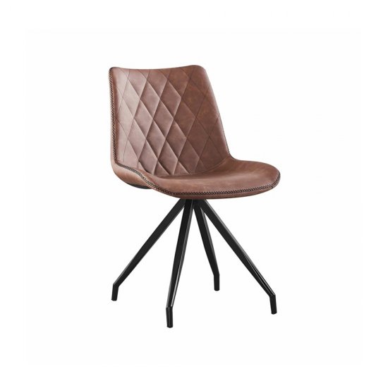 Scaun DONIA PU Piele Ecologică Maro